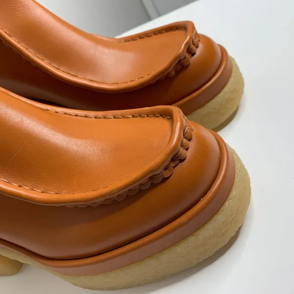 Chloé Jamie Sock Platform Chelsea Almond Boot Luminous Ochre New Size 41 - Image 10