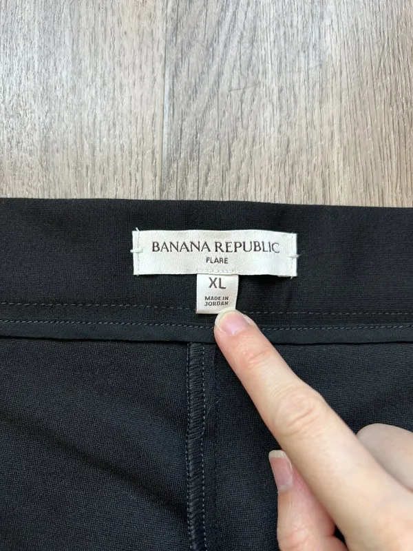 Banana Republic Flare Everywhere Pointe Stretch Trouser Pants in Black XL - Image 6