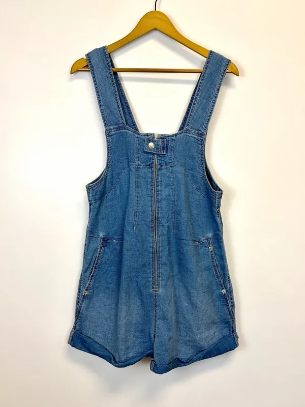 Free People We The Free Denim Jude Shortalls Overalls - Image 2
