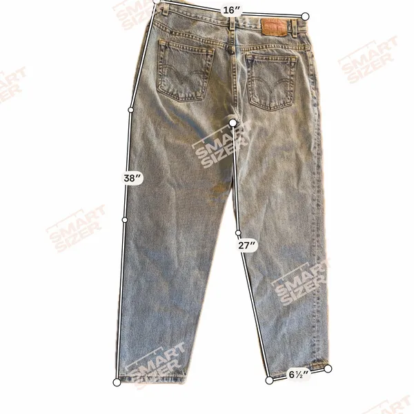 Levi's 550 Jeans Womens Petite 12 Light Wash Blue Relaxed Tapered Mid Rise - Image 4