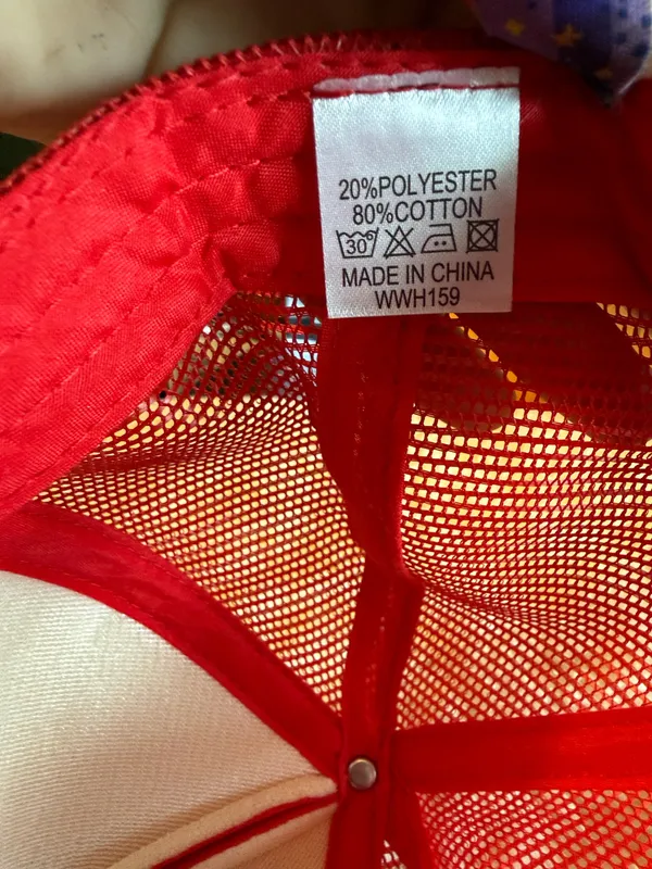 Worn/West red football SnapBack hat - Image 4