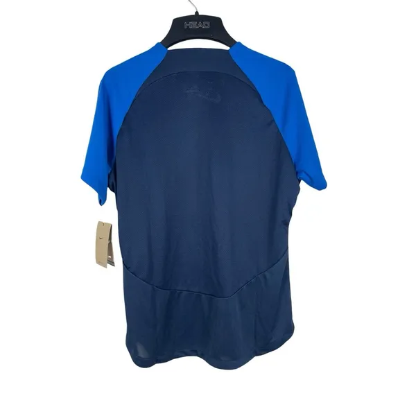 Nike DriFIT Womens L Blue Athletic Shirt Soccer Training Vented Short Sleeve NWT - Image 3