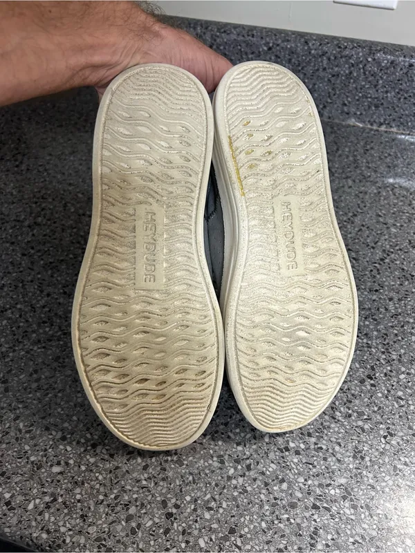 Hey Dude Gray Sneakers with Snake-Print Accents - Image 3