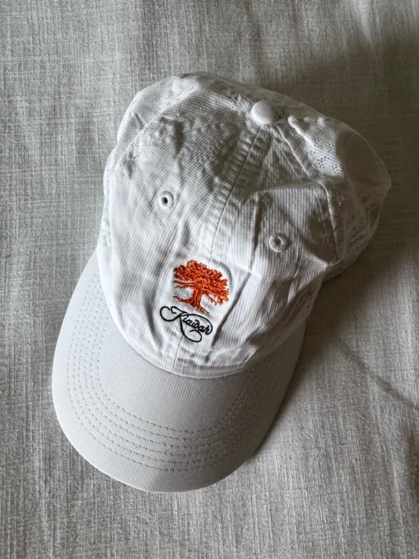 Kiawah Island White Mesh Golf Hat - Image 4