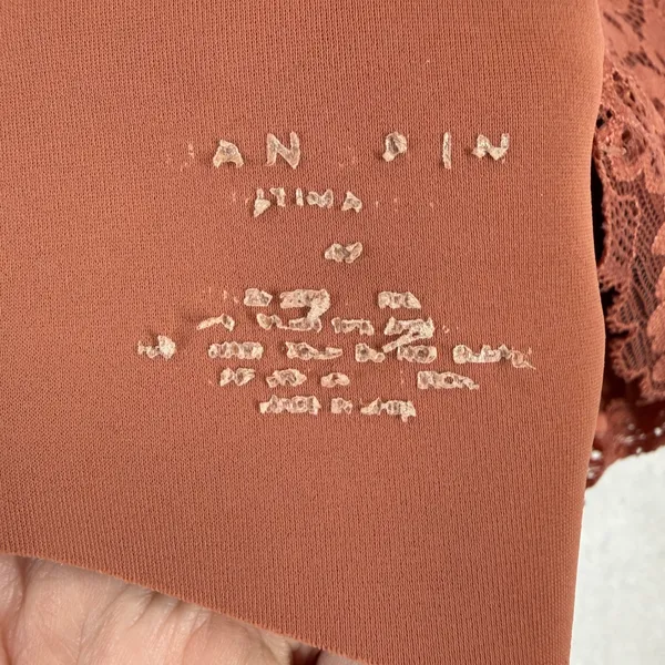 Danskin Womens Lace Bralette Rust Orange Adjustable Straps estimated Size Small‎ - Image 3
