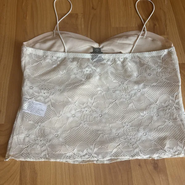 Wild Fable Ruched Floral, Sweetheart Neckline Lace Cami Tank Women’s XS - Image 3