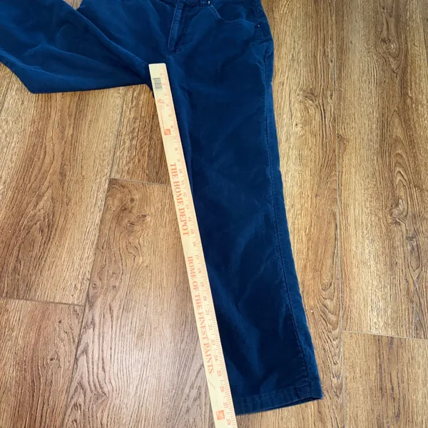 Lauren Jeans Co Navy Blue Twill Pants Womens 8 High Rise Straight Leg Cotton - Image 5