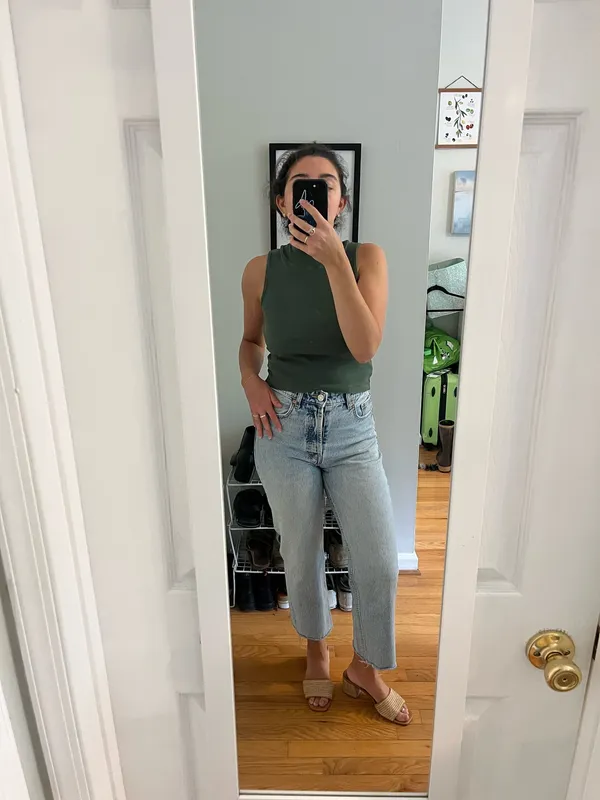 ZARA Straight Leg Jeans High-Rise - Image 3