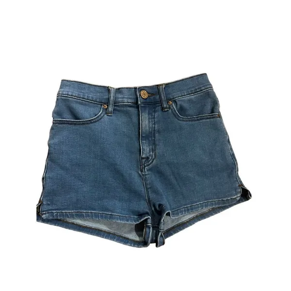 BDG Pinup Super High Rise Light Wash‎ Shorts Size 25 - Image 4
