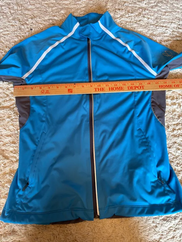 Salomon ClimaWIND Blue Gray Softshell Full Zip Jacket Women’s Medium - Image 10