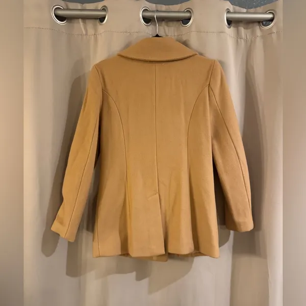GAP Women's Camel Double-Breasted Pea Coat - Image 2