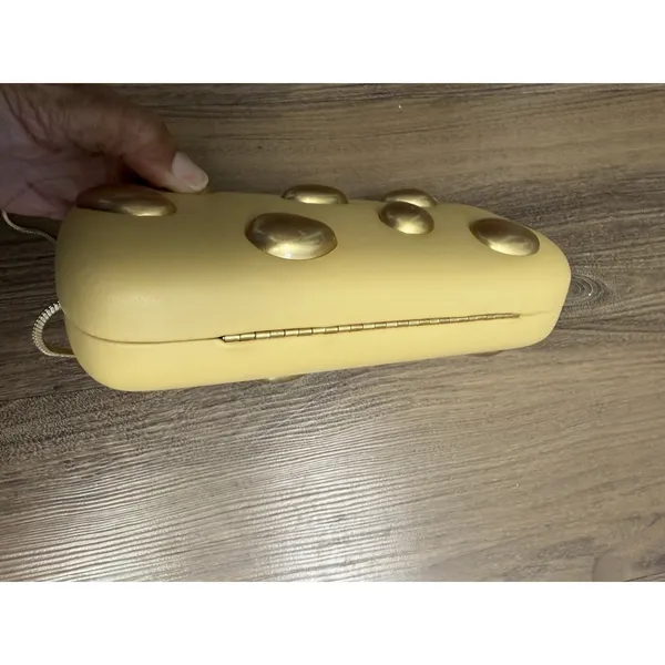 Zara Gold Pebbles Rigid Clutch Purse Crossbody Luxury Bag Tik Tok Runway - Image 7