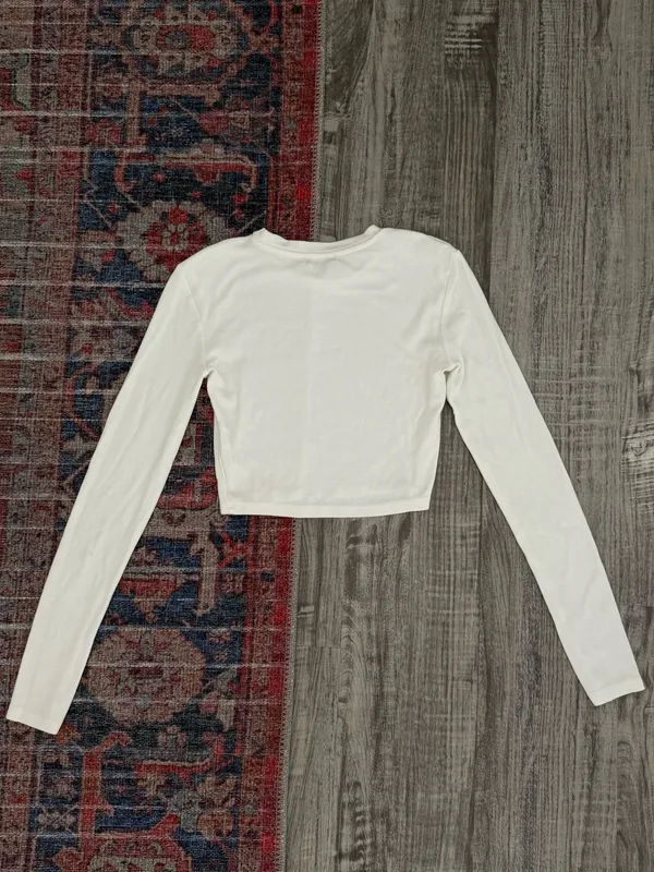 ZARA Crop Long Sleeve Top - Image 3