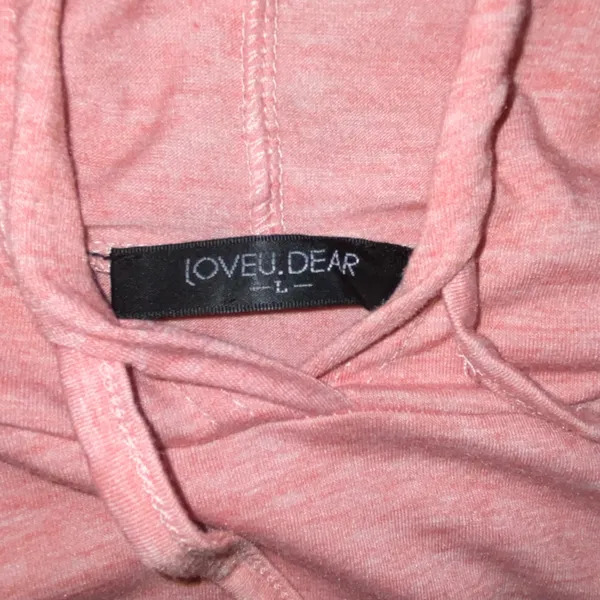 Floral Colorblock Lightweight Hoodie Black Size L - Image 5