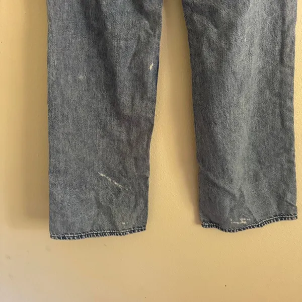 Rag & Bone Logan Mid Rise Wide Leg Featherlight Denim Jeans Venice Wash Size 26 - Image 4