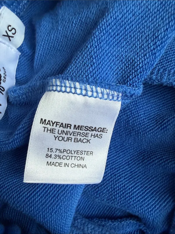 The Mayfair Group You Deserve To Be Happy blue shorts - Image 4