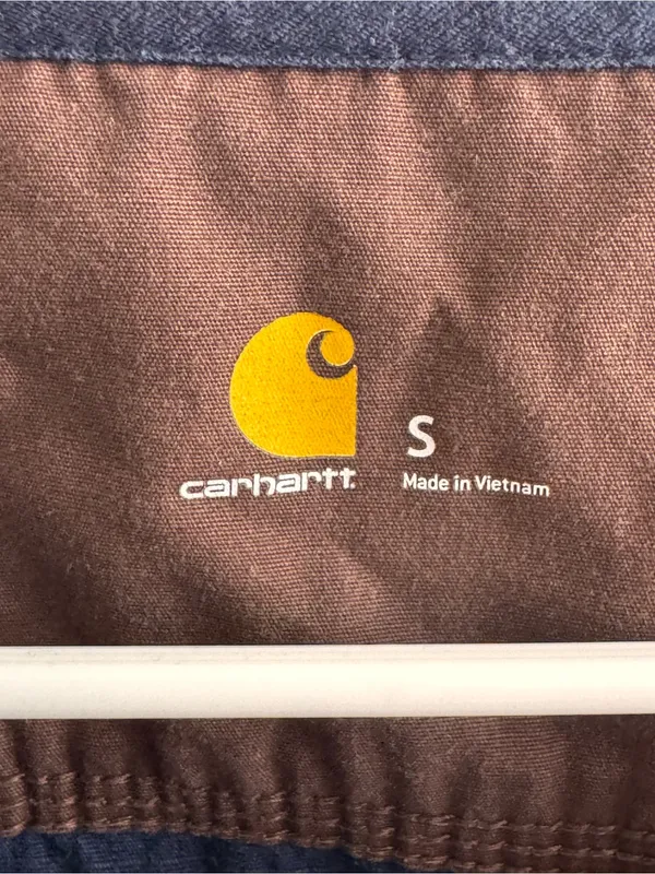 Carhartt Force‎ Navy Ripstop Scrub Top Small V-Neck Workwear - Image 2
