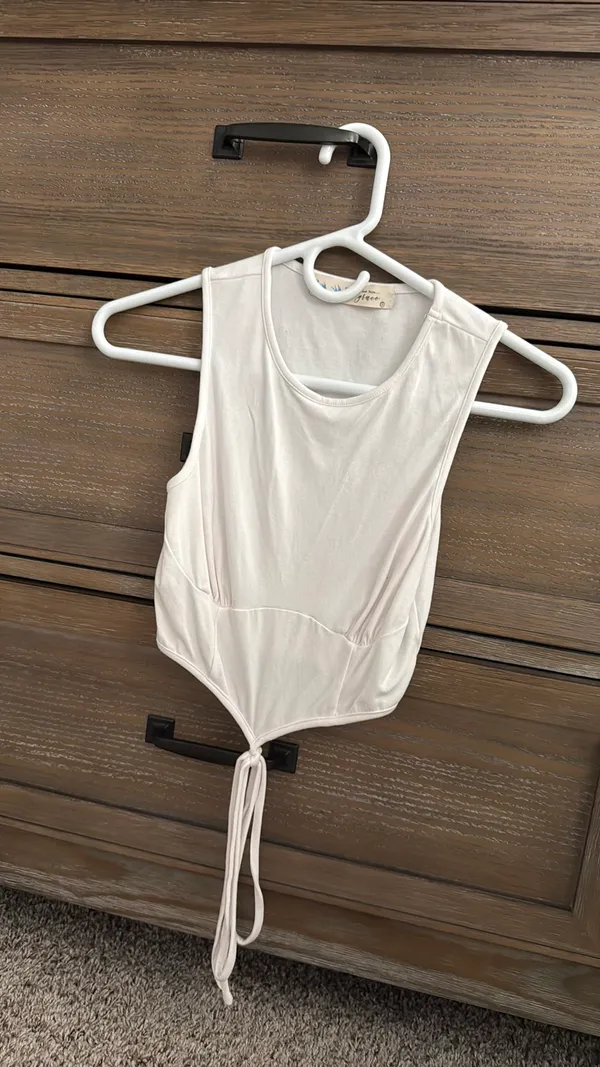 Small sleeveless top White - Image 2