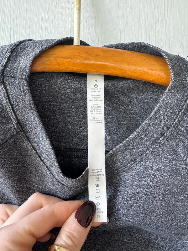 Lululemon Heather Gray Scuba Crew - Image 8