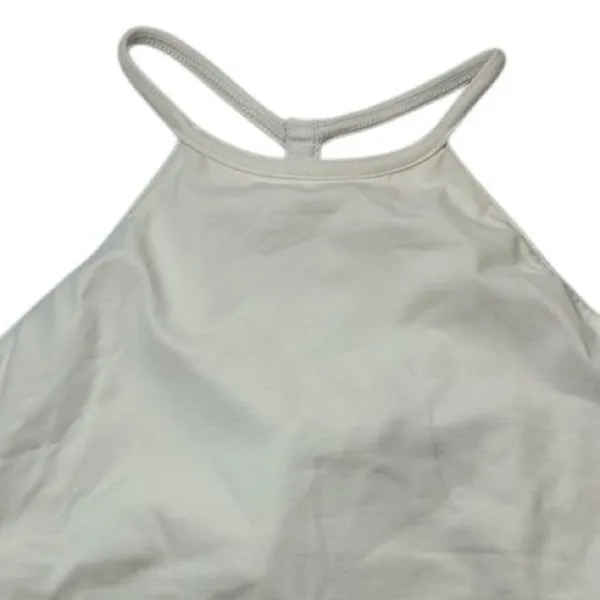 Prana Women's Halter Neck White Sleeveless Tank Top Size S size tag‎ missing - Image 2