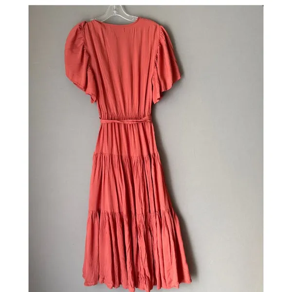 Princess Polly sz‎ 4 coral A-line midi sundress Dress NWOT - Image 5
