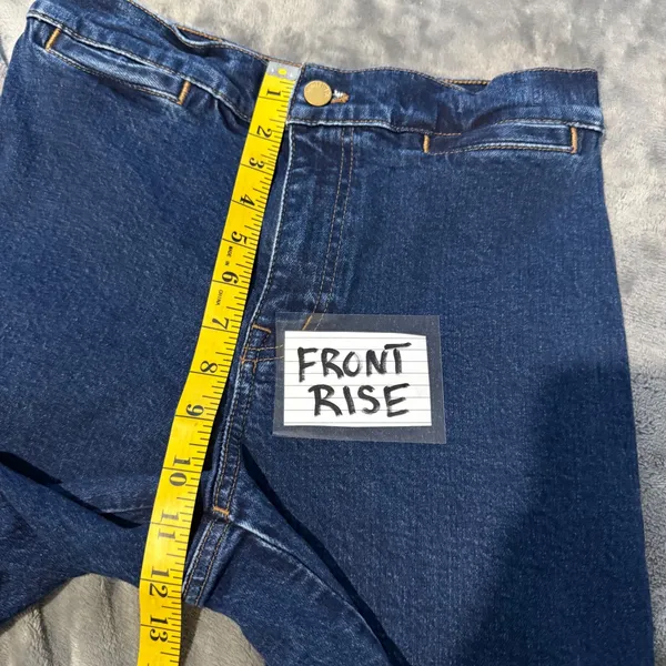 Madewell Emmett Wide-Leg Jeans Women 26 Dark Wash Hi Rise Denim Minimalist Chic - Image 8