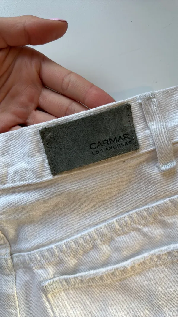 Carmar Denim LF White Zip Up Skirt - Image 3