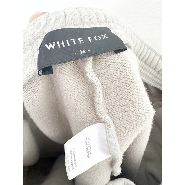 White Fox About That Time Sweatpants Size Medium Jogger Loungewear - Image 6