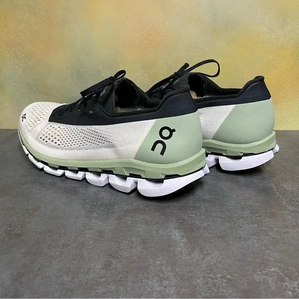 On Cloudboom 1 Women's Running Shoes in White/Black/Green Size 10 - Image 10