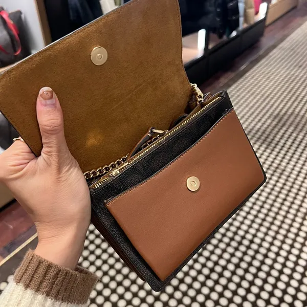 Coach C9946 Mini Klare Crossbody In Signature Canvas - Gold/Brown/Redwood - Image 5