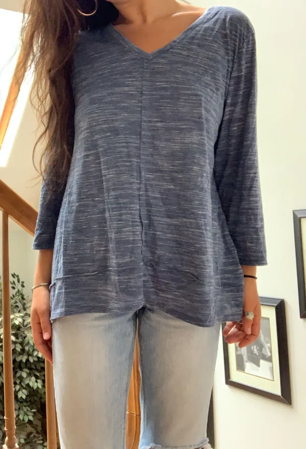 Blue Casual Long Sleeve Size XL - Image 4