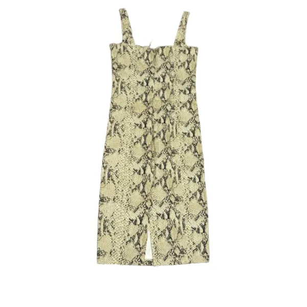 NWT Capulet Lola Bustier‎ Denim Dress Python Snakeskin Print Mob Wife Size Small - Image 6