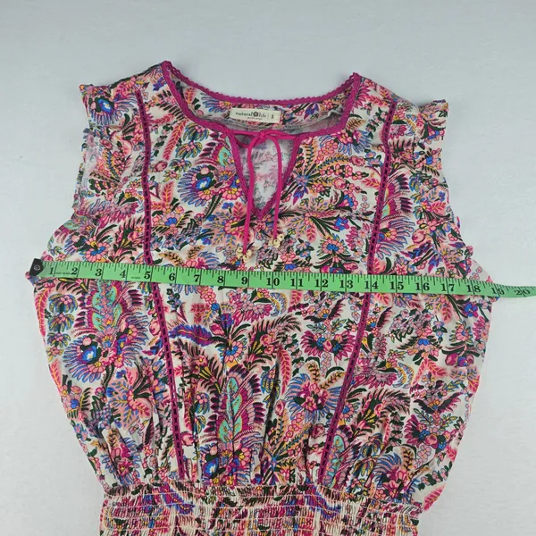 Natural Life NWOT Lyla Pink Floral‎ Print Dress Sleeveless Women's Small - Image 8