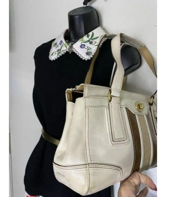 coach leather white shoulder bag - Image 8