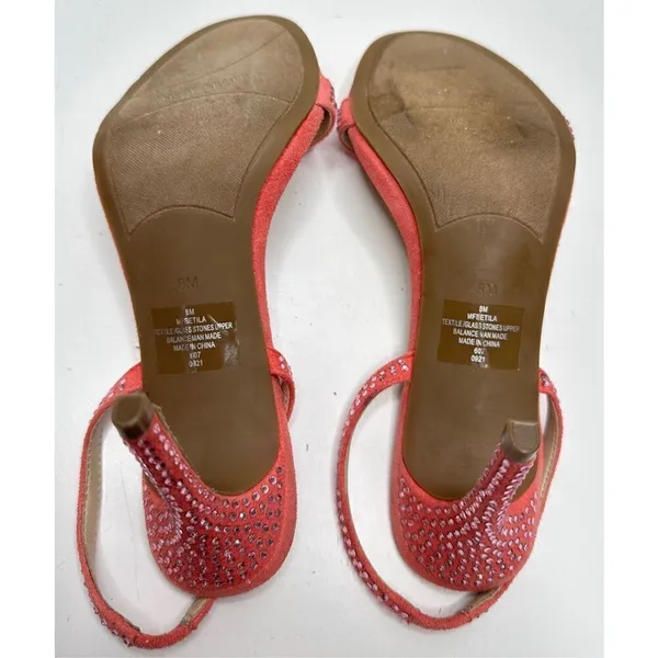 Marc Fisher Sandals Womens Size‎ 8 Betila Slingback Heels Rhinestone Accents - Image 10