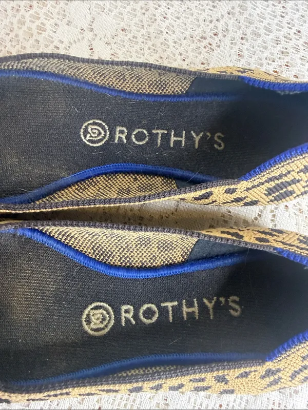 Rothy's Leopard Print Pointed Flats slip on sz 7 - Image 6