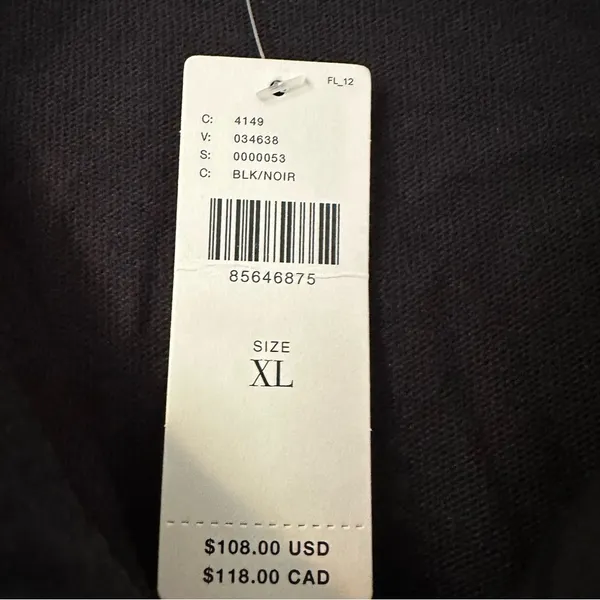 Anthropologie Daily Practice Offside Mini Dress Black Womens XL New - Image 8