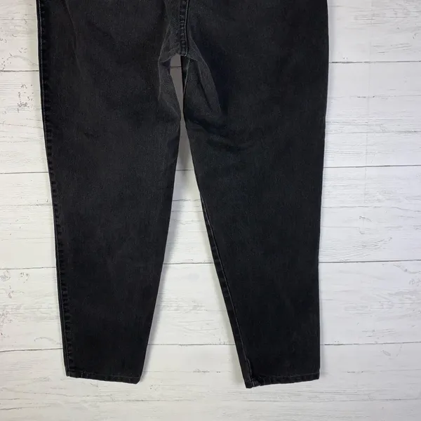 Vintage Sasson mom tapered jeans black high waisted womens size 11-12 (30X26) - Image 6