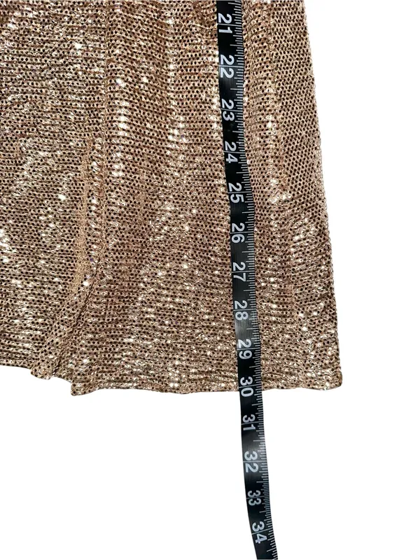 Show Me Your Mumu Best Bow Gold Dress Sleeveless Babydoll Mini Dress SMALL - Image 10