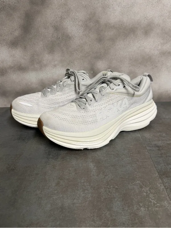 Hoka One One Bondi 8 Women’s Running Shoes Lunar Rock/Nimbus Cloud Size 9B - Image 2