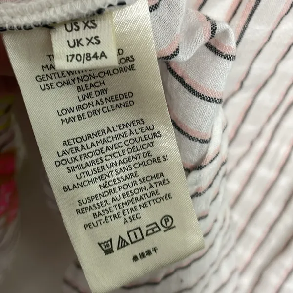 ANTHROPOLOGIE Pilcro Serena Surf Henley Linen Blend Blouse Size XS - Image 10