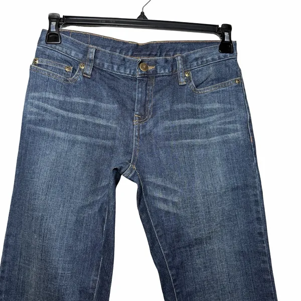 Disney World Resort Mickey Mouse Pocket Embroidered‎ Bootcut Jeans Size 2 Blue - Image 4