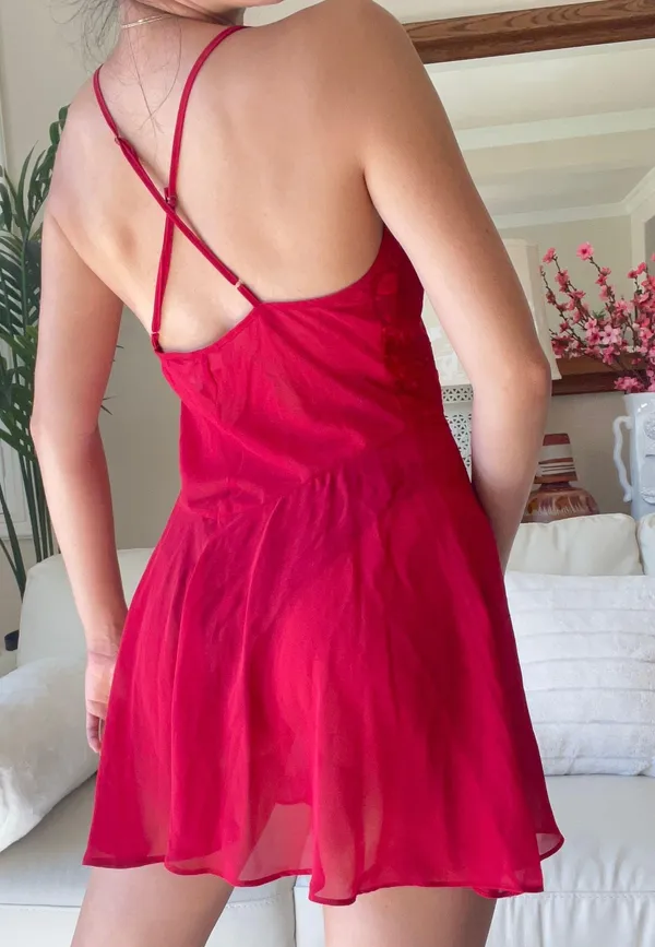 Vintage Cacique Red Slip - Image 2