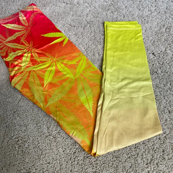Weed print digital 3D 420 legging Multiple - Image 3