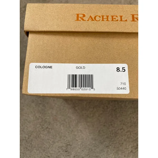 New Rachel Roy Cologne Heeled Sandal Size 8.5 Gold - Image 5