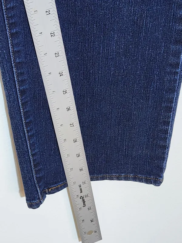 Levi's Womens 512 Perfectly Slimming Dark Wash Straight Leg Jeans Size 12 - Image 8