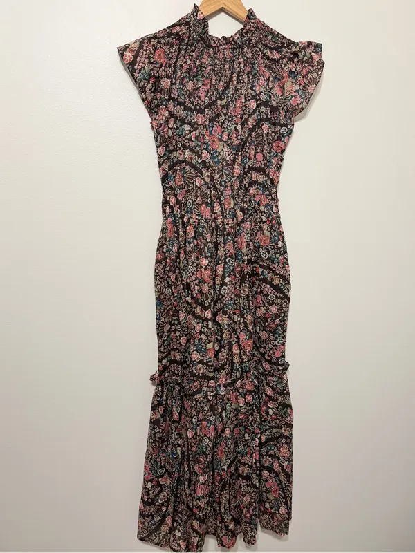 NEW Cleobella Indira Ankle Dress in Divina Print NWOT Size Small Maxi Floral - Image 7