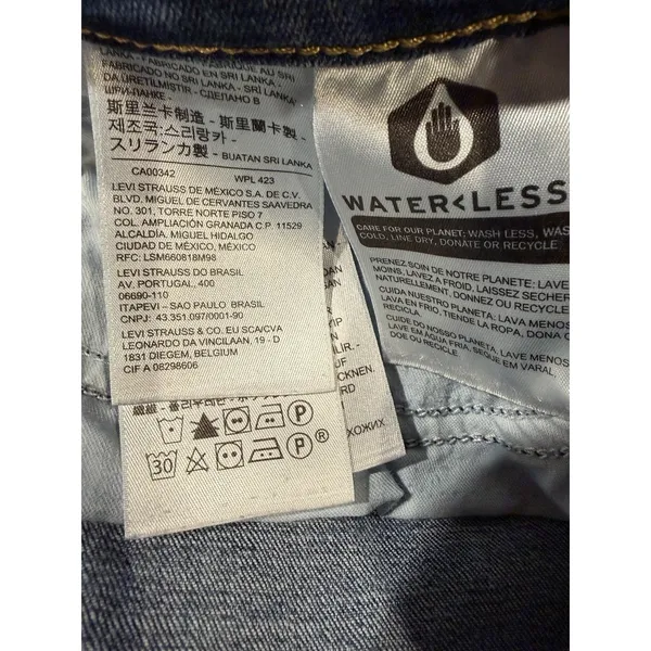 Levis Jeans Women's 311 Shaping Skinny Medium Wash Blue Denim Stretch Casual 28 - Image 7