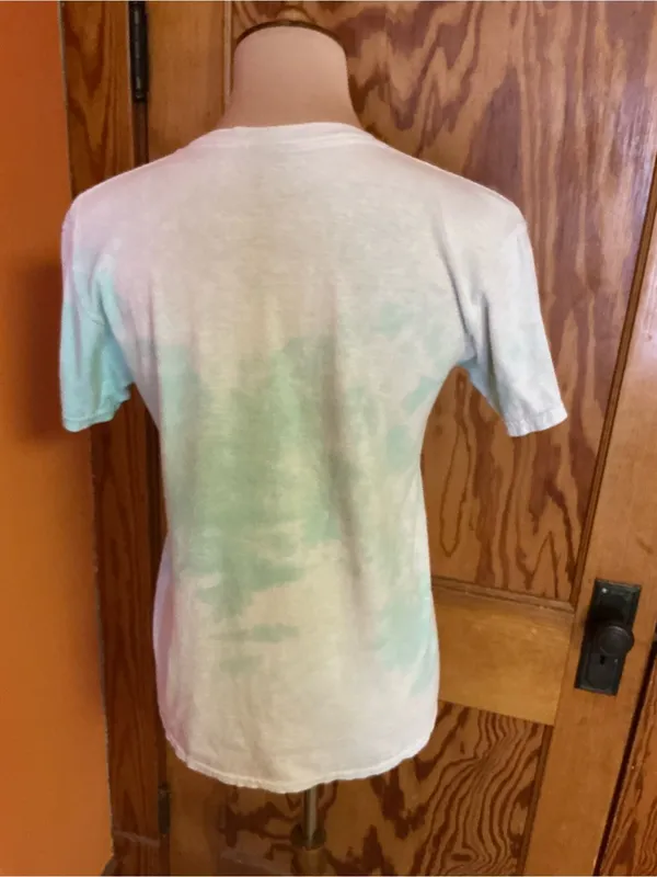 Junk Food Grateful Dead Summer Tour ’87 Tie Dye Graphic Tee XS Pastel Skull Rose - Image 9