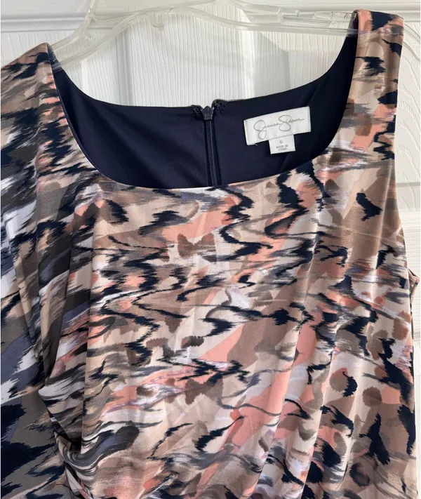 Jessica Simpson Ruffle Side Dress Size 6 - Image 3